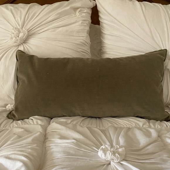 Pottery Barn Accents Pottery Barn Washed Velvet Lumbar Pillow Cover Insert Poshmark